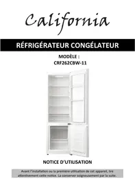 CALIFORNIA CRF262CBW11 - Réfrigérateur combiné inversé