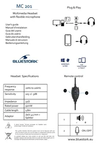 Notice BLUESTORK MC201 Casque informatique