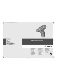 Notice Bosch Blauw GSR 10 8LI Visseuse