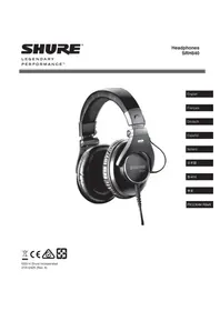 Notice SHURE SRH840 Ecouteur