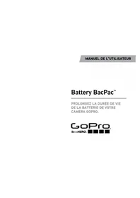 Notice GOPRO BATTERY BACPAC Batteries appareil photo
