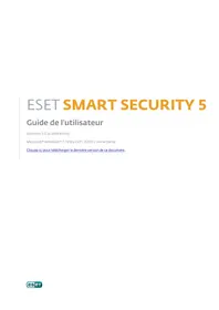 Notice ESET SMART SECURITY 5 Logiciel antivirus