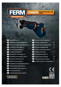 Notice Ferm RSM1015 Scie