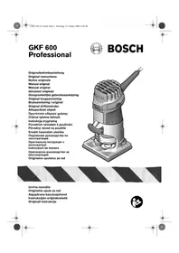 Notice Bosch Blauw GKF 600 PROFESSIONAL Fraiseuse