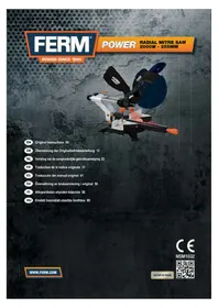 Notice Ferm MSM1032 Scie