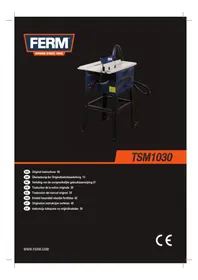 Notice Ferm TSM1030 Scie