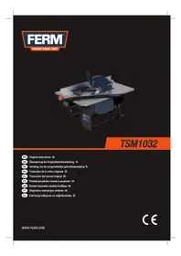 Notice Ferm TSM1032 Scie