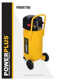 Notice PowerPlus POWX1750 Compresseur