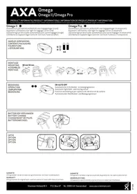 Notice AXA OMEGA II Lampe vélo