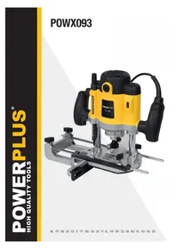 Notice PowerPlus POWX093 Fraiseuse