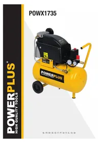 Notice PowerPlus POWX1735 Compresseur