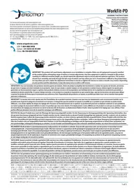 Notice Ergotron WORKFITPD Bureau