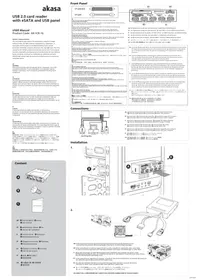 Notice AKASA AKICR16 Lecteur de mémoire