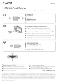 Notice Ewent EW1071 Lecteur de mémoire