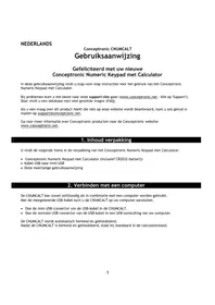 Notice CONCEPTRONIC THUMB KEYPAD Tastatur