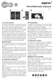 Notice Approx APPKBMVL Clavier