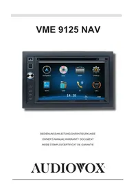 Notice AUDIOVOX VME 9125 NAV Browser