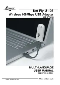 Notice ATLANTIS-LAND NETFLY U 108 Scheda di rete / adattatore