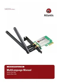 Notice ATLANTIS-LAND NETFLY PCIE1 WN Scheda di rete / adattatore