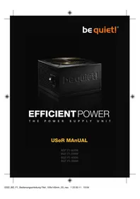 Notice Be Quiet! EFFICIENT POWER F1 400W Power Supply (PC)