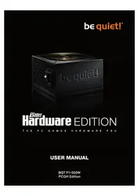 Notice Be Quiet! PCGH EDITION F1 500W Power Supply (PC)