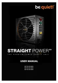 Notice Be Quiet! STRAIGHT POWER E9 CM 580W Netzteil