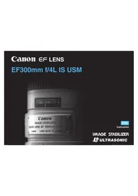 Notice CANON EF 300MM F4L IS USM Camera lens
