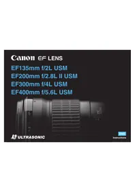 Notice CANON EF 200MM F2.8L II USM Camera lens