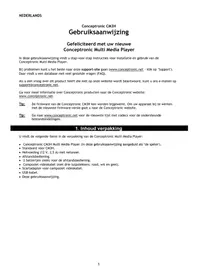 Notice CONCEPTRONIC CM3H Reproductor multimedia