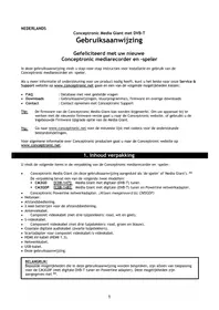 Notice CONCEPTRONIC MEDIA GIANT MET DVBT Reproductor multimedia