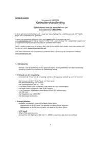 Notice CONCEPTRONIC CMED2PRO Reproductor multimedia