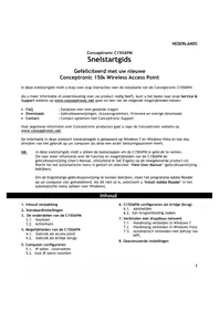 Notice CONCEPTRONIC C150APM Zugangspunkt