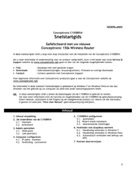 Notice CONCEPTRONIC C150BRS4 Router