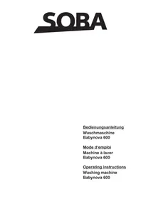 Soba Babynova 600 - Waschmaschine