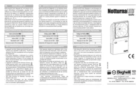 Notice Beghelli NOTTURNALED Lampe de poche