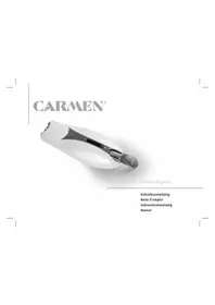 Notice Carmen EP1800 Epilator