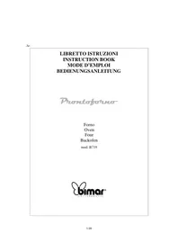 Notice Bimar B719 Oven