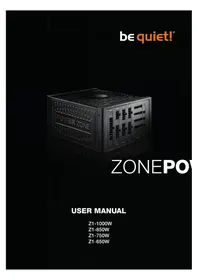Notice Be Quiet! 1000W POWER ZONE Netzteil