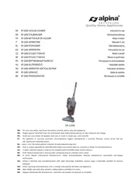 Notice ALPINA SF 2206 Aspirateur