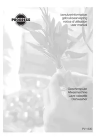 Notice PROGRESS PV1530 Vaatwassers