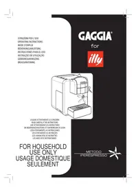 Notice GAGGIA FOR ILLY PLUS Kaffemaskine