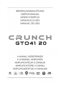 Notice Crunch GTO4120 Receiver