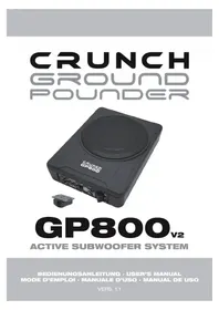 Notice Crunch GP800 Car speaker