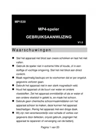 Notice Difrnce MP1530 Mp3-speler