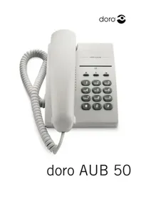 Notice DORO AUB50 Teléfono