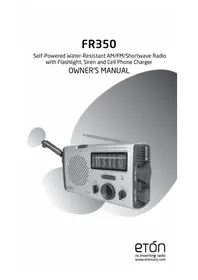 Notice ETON FR350 Radio