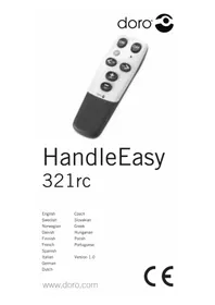 Notice DORO HANDLEEASY 321RC Controle remoto