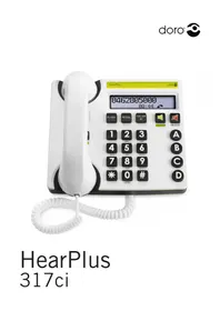Notice DORO HEARPLUS 317CI Teléfono