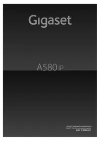Notice GIGASET A580 IP Phone