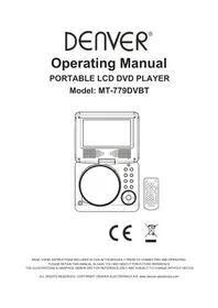 Notice DENVER MT779DVBT DVD player